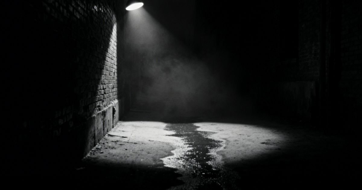 Alley—After Midnight—Under the Light