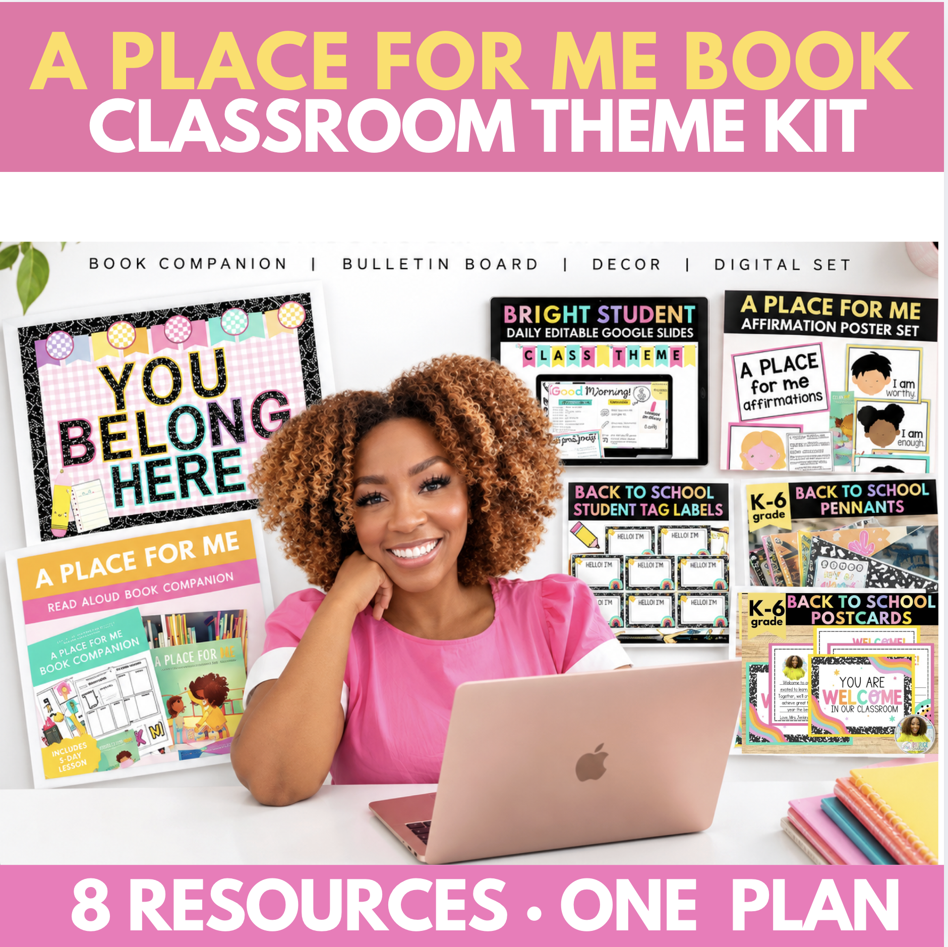 A Place for Me Bundle | Book Companion, Bulletin Board Kit, Decor & Digital Set
