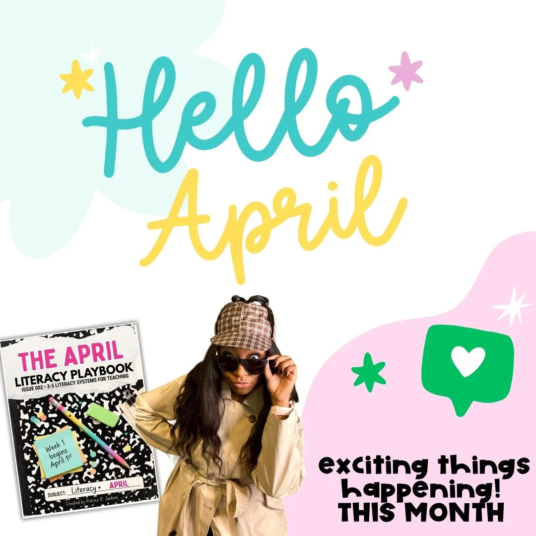 ATTENTION 🚨 The April Literacy Playbook is live today &mdash; 
It&rsquo;s a complete month-at-a-glance literacy system for Grades 3&ndash;5, built around four picture books that teach.
📚 Be Kind &mdash; point of view + text evidence
🌍 Earth! &mdas