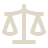 Icon of a balanced scale, representing justice or fairness.