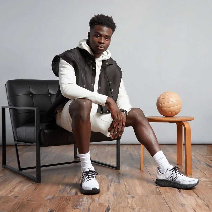 Bukayo Saka for New Balance, shot by Owen Lumz