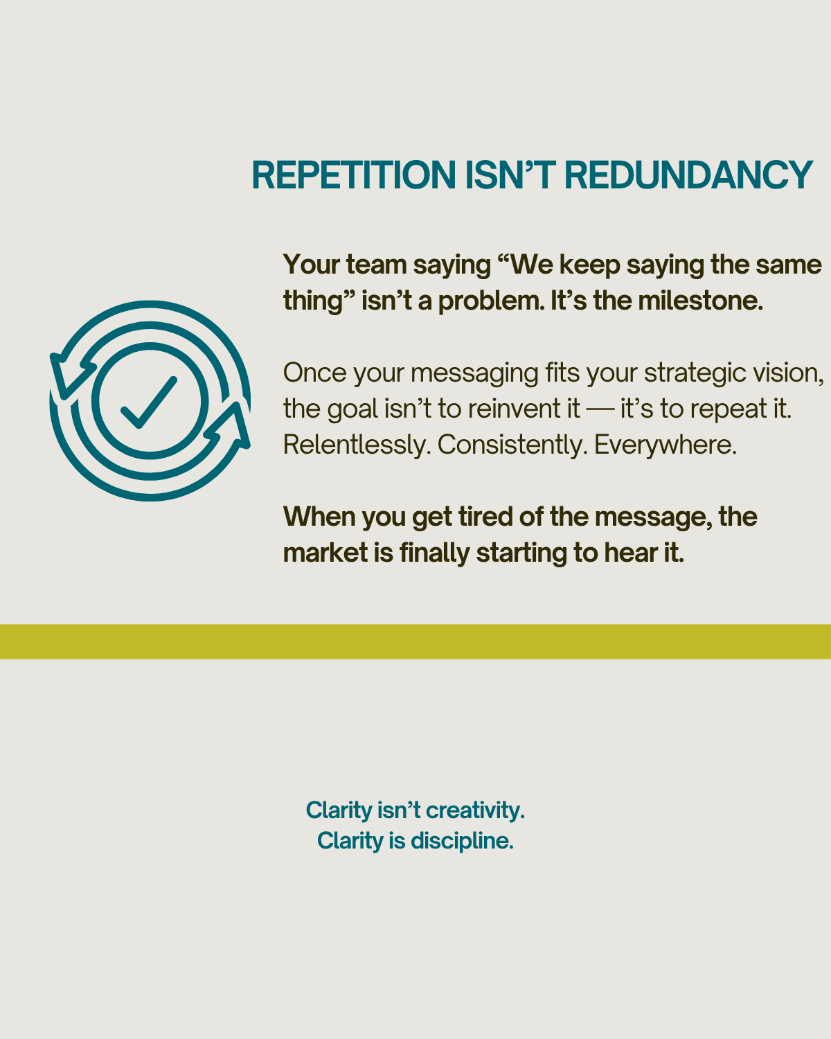Most Brands Don’t Have a Messaging Problem — They Have a Messaging Discipline Problem