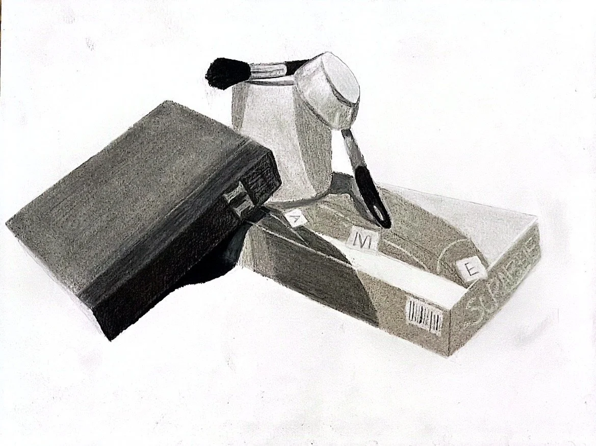 Charcoal and Conté Stick