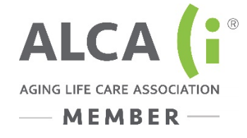 The logo of the Aging Life Care Association (ALCA) with the text 'MEMBER' beneath it.