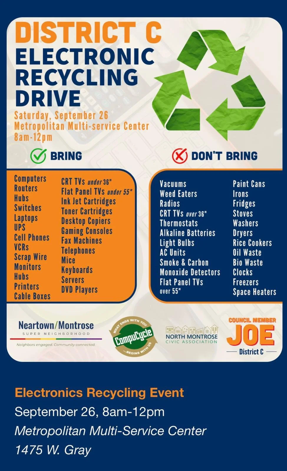 Electronics Recycling Drive