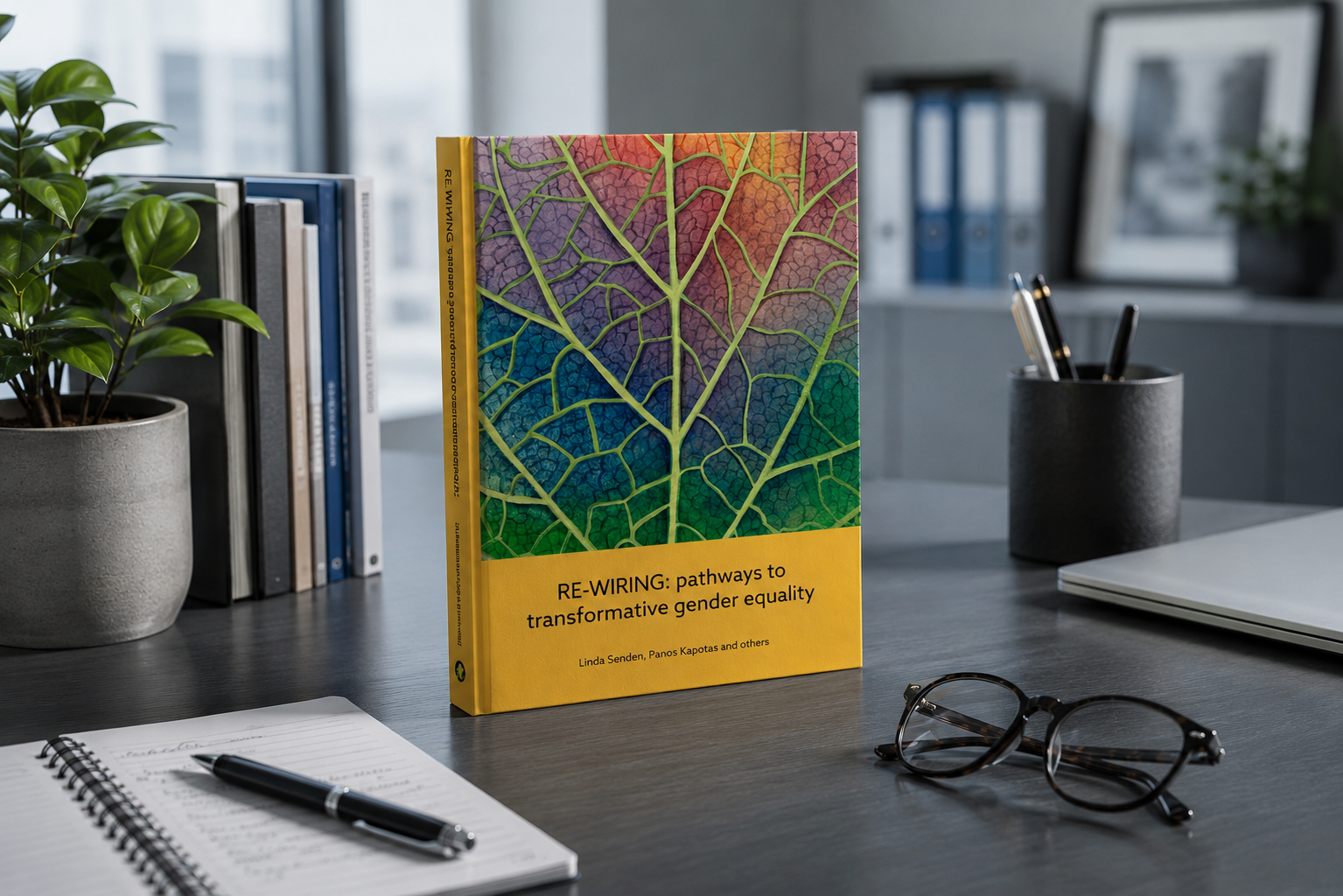 Book Cover Design by Valentina Arenas -RE-WIRING: pathways to transformative gender equality