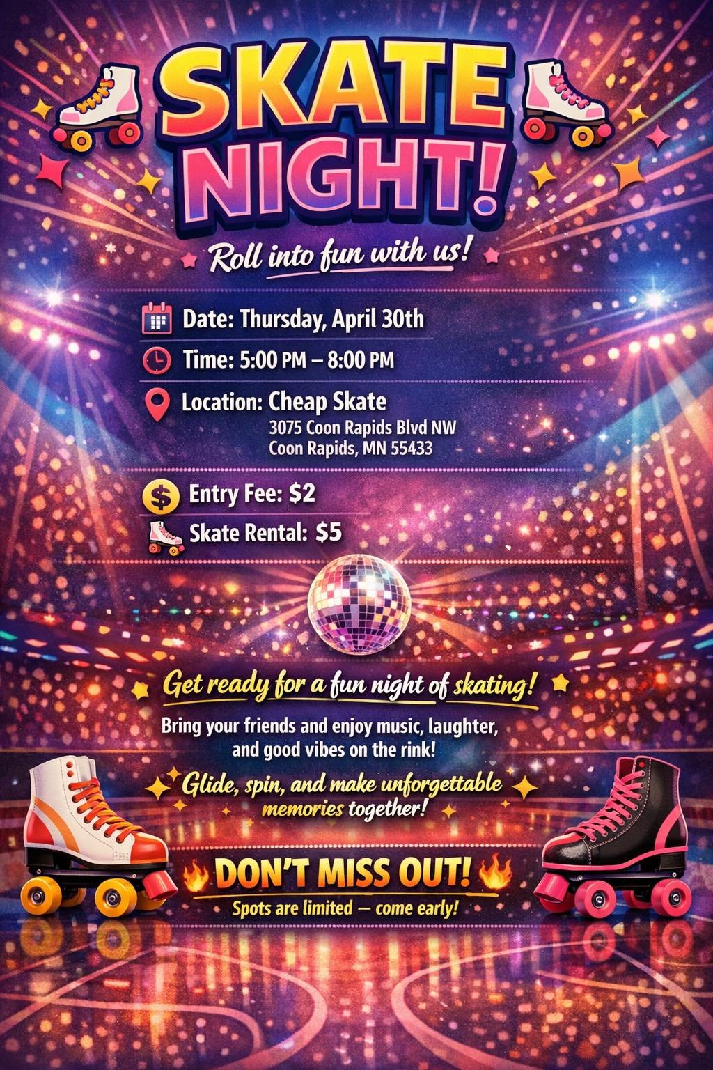 SKATE NIGHT! 