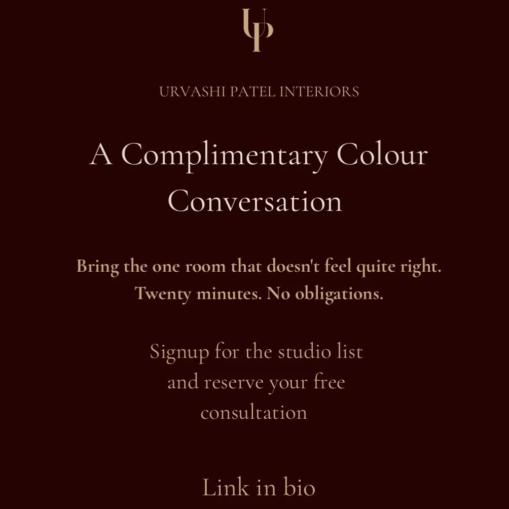 Stuck with a room colour that just isn&rsquo;t working? 🎨 

Don&rsquo;t repaint just yet. 

The issue might be the lighting, not the shade itself. 

This month, I&rsquo;m opening up a small number of spots for complimentary 20-minute Colour Conversa