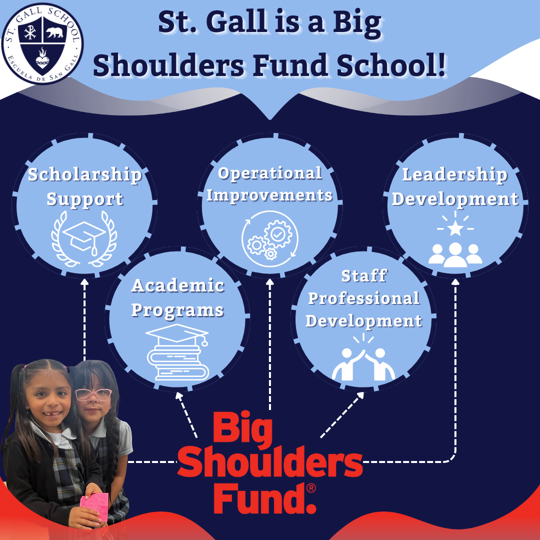 St. Gall is a small Catholic school located in Gage Park, Chicago.  I manage their Facebook and Instagram accounts, where I capture content and design, schedule, and post social media graphics.  Since I began working with St. Gall and managing their 