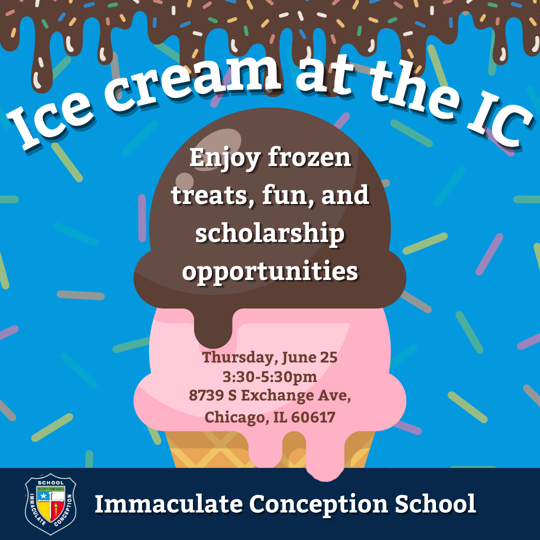 Immaculate Conception is a small Catholic school located in South Chicago.  I manage their Facebook account, where I capture content and design, schedule, and post social media graphics.  Since I began working with Immaculate Conception and managing 