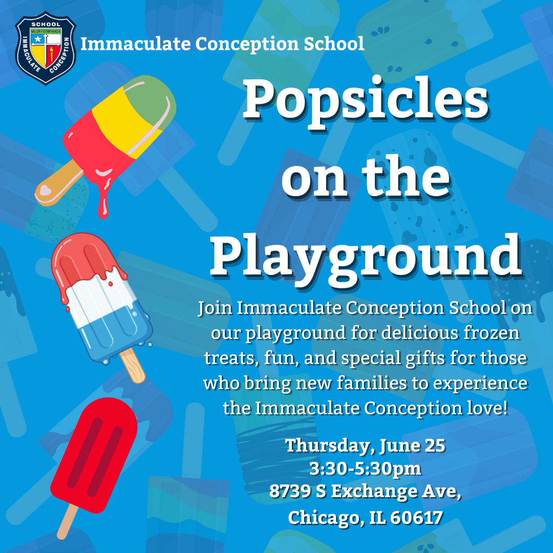 Immaculate Conception is a small Catholic school located in South Chicago.  I manage their Facebook account, where I capture content and design, schedule, and post social media graphics.  Since I began working with Immaculate Conception and managing 