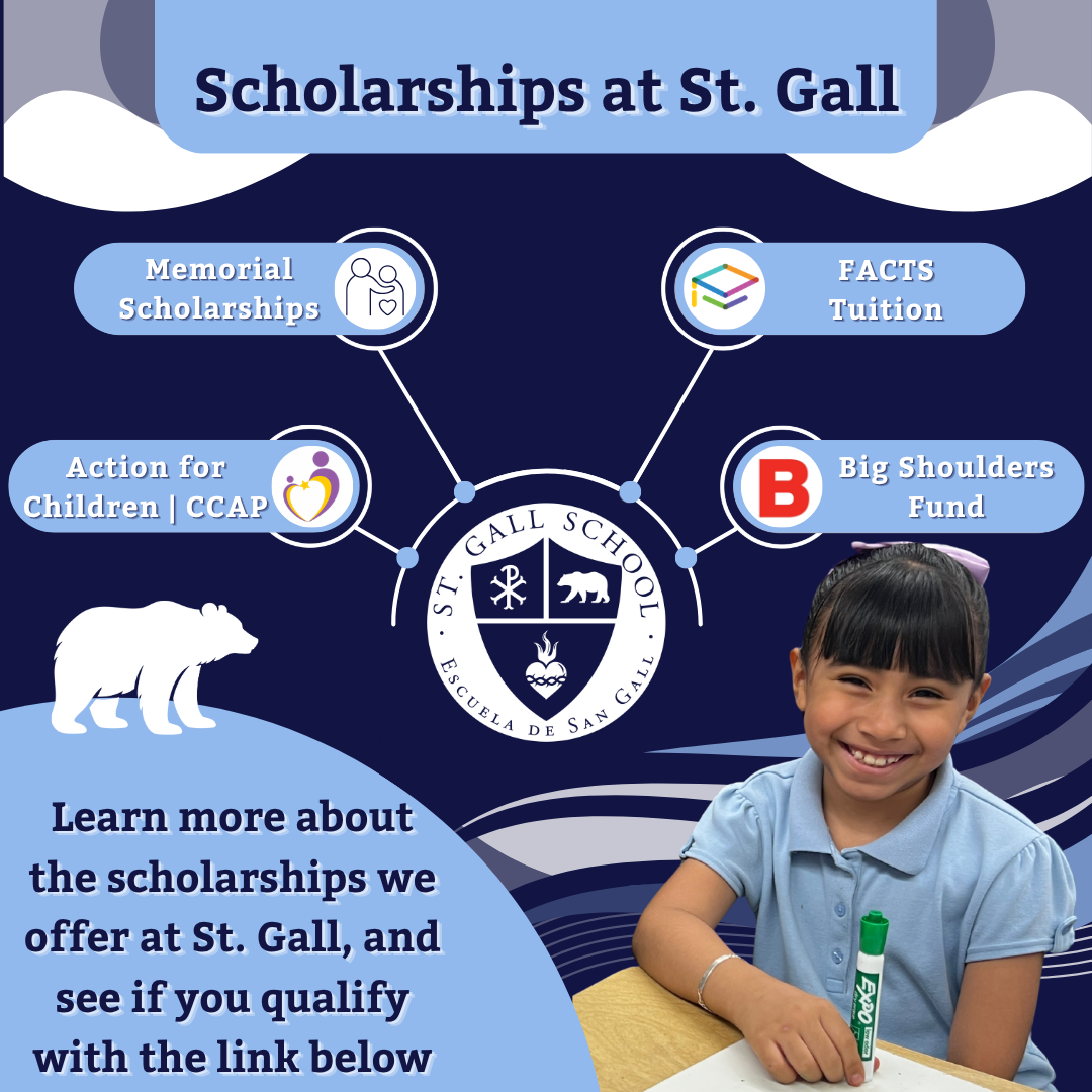 St. Gall is a small Catholic school located in Gage Park, Chicago.  I manage their Facebook and Instagram accounts, where I capture content and design, schedule, and post social media graphics.  Since I began working with St. Gall and managing their 