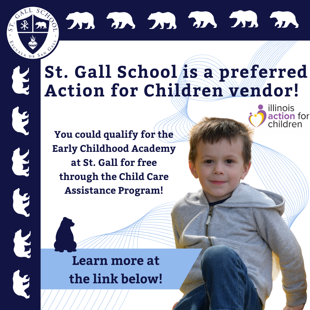 St. Gall is a small Catholic school located in Gage Park, Chicago.  I manage their Facebook and Instagram accounts, where I capture content and design, schedule, and post social media graphics.  Since I began working with St. Gall and managing their 