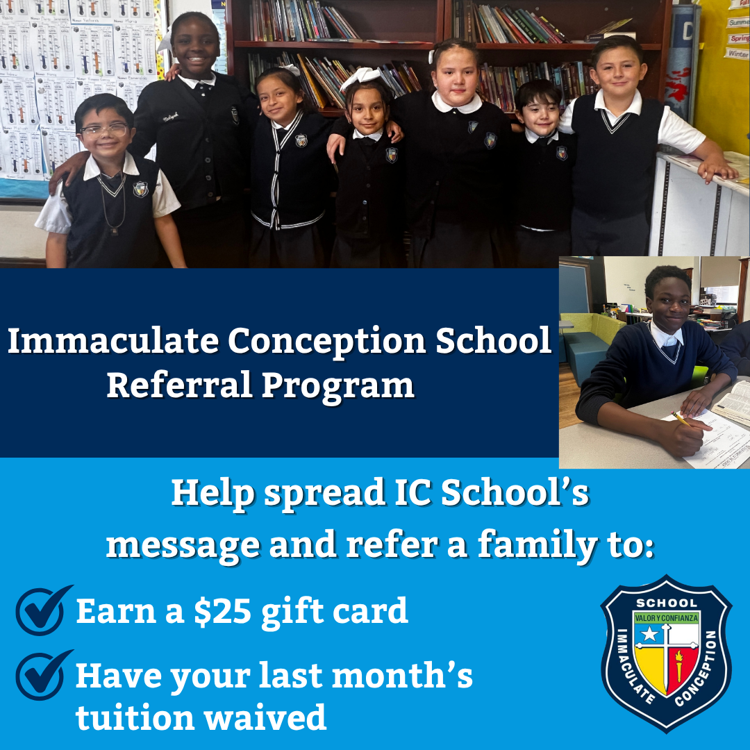 Immaculate Conception is a small Catholic school located in South Chicago.  I manage their Facebook account, where I capture content and design, schedule, and post social media graphics.  Since I began working with Immaculate Conception and managing 