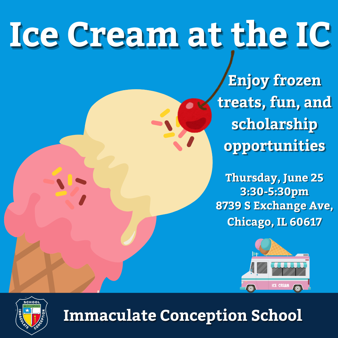 Immaculate Conception is a small Catholic school located in South Chicago.  I manage their Facebook account, where I capture content and design, schedule, and post social media graphics.  Since I began working with Immaculate Conception and managing 