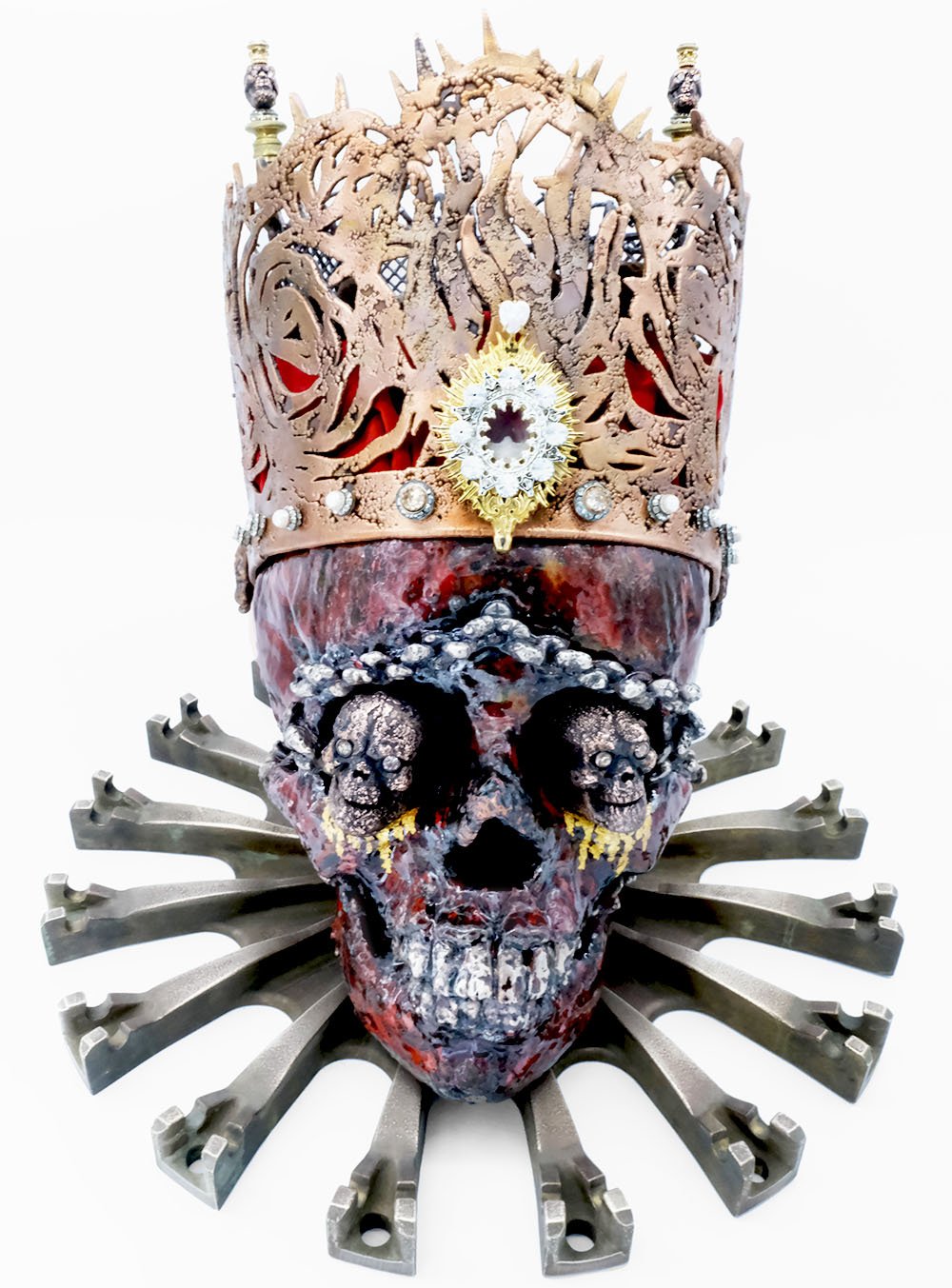 Delia Dante Genocide King Enamel Sculpture