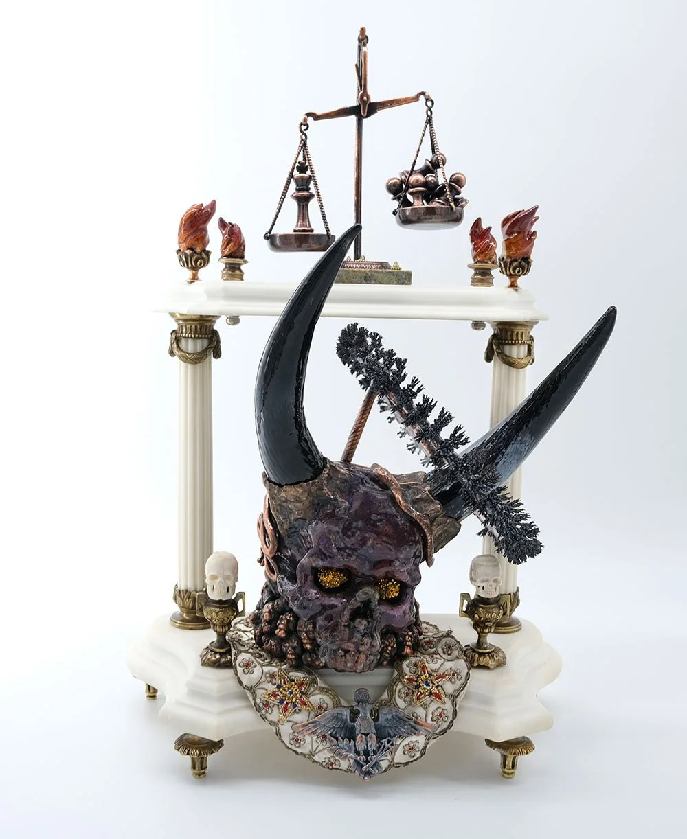 Delia Dante Enamel Sculpture Polarizing Politician