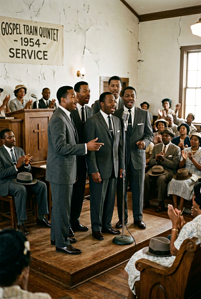 Songs of Psalms gospel quartet artwork