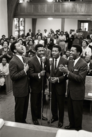 Gospel quartet singing Psalm songs artwork