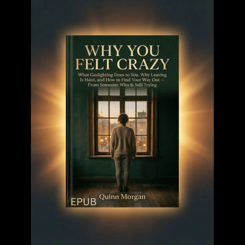 A survivor‑written story that finally puts words to what’s been happening. Not a textbook or a checklist — a narrative that shows how gaslighting, emotional manipulation, and trauma bonds actually feel from the inside, so you can recognize your own p