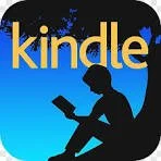 Kindle app icon featuring a silhouette of a person reading a book.