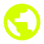 Green circular icon with arrows indicating recycling or rotation.