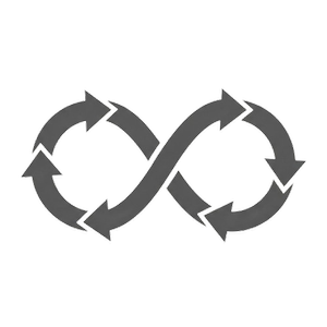 Continuous iteration loop icon