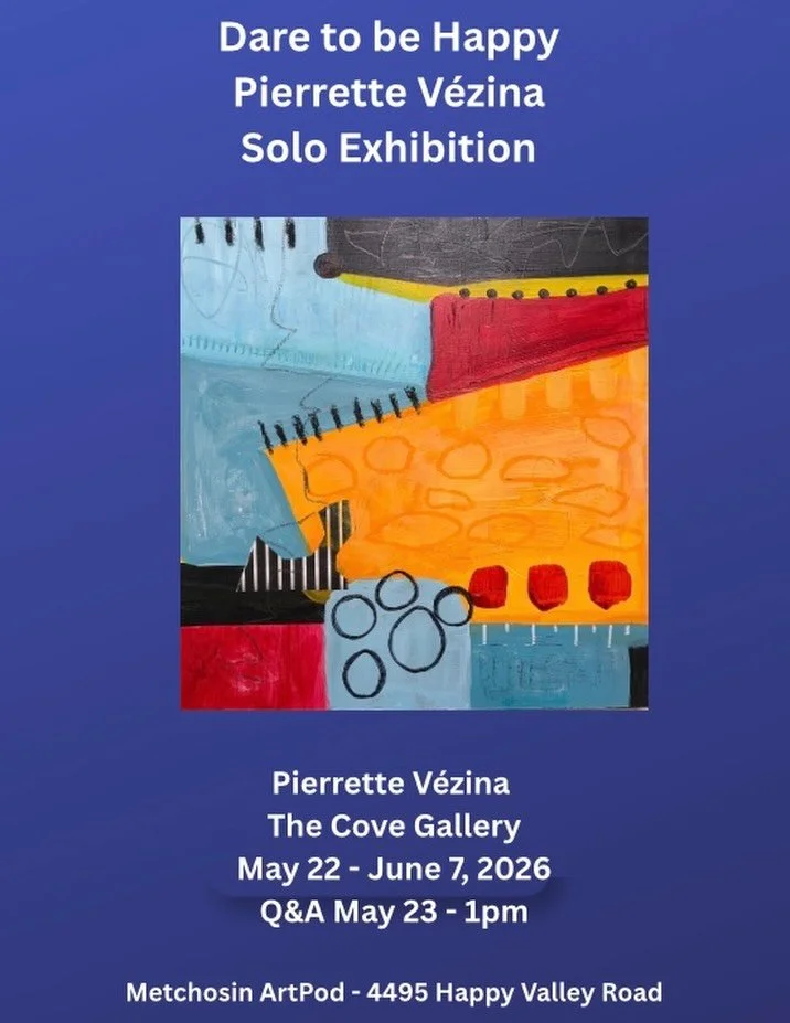 My solo exhibition is going live in one week. I&rsquo;ll be in the gallery May 23 at 1 pm for a short presentation.  Check out @metchosin_artpod for more information.