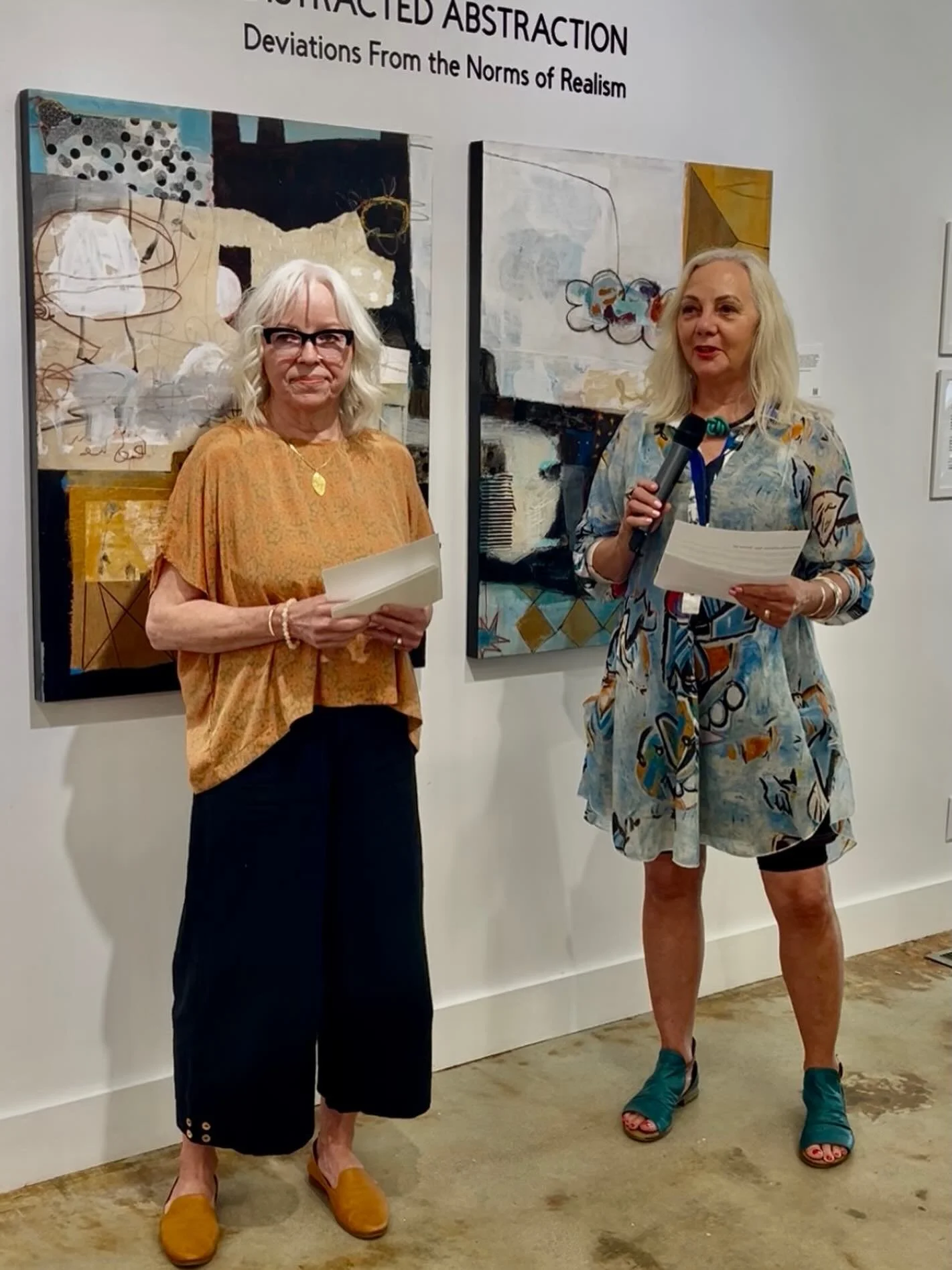 Such a great opening for Distracted Abstraction @metchosin_artpod  today with @s.fisher.studio  juror.