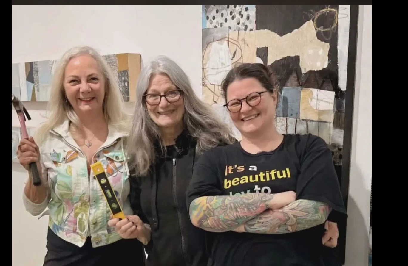 It was such a pleasure to help install Distracted Abstraction @metchosin_artpod  with these 2 ever so talented artists:  @kimemoney &amp; @angelamenziesart 
The exhibition was juried by yet another amazing artist @s.fisher.studio 
Opening is May 9.  