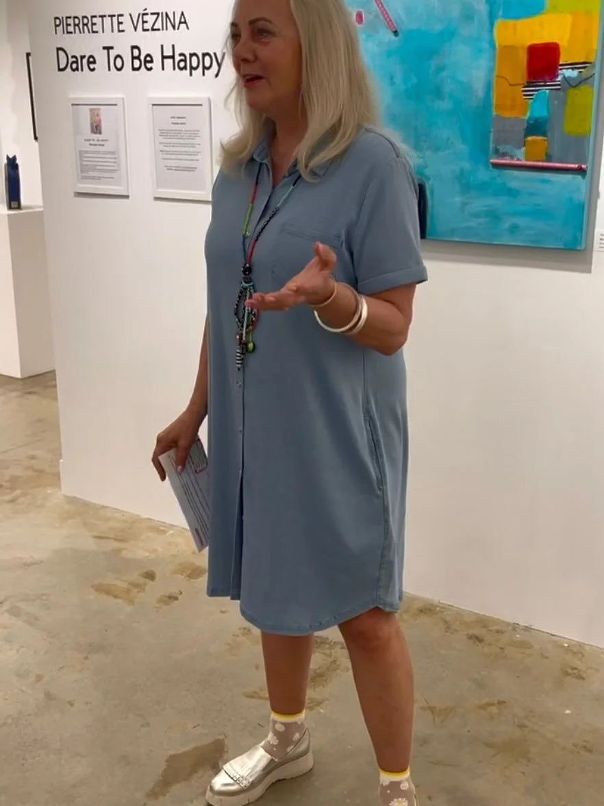Thanks so much to the lovely folks who came out on this sunny day to the opening of my solo exhibition Dare to be Happy  at the Cove gallery @metchosin_artpod