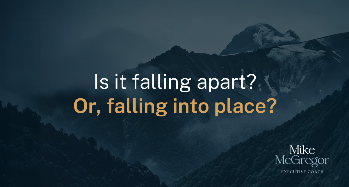 Is it falling apart? Or, falling into place?