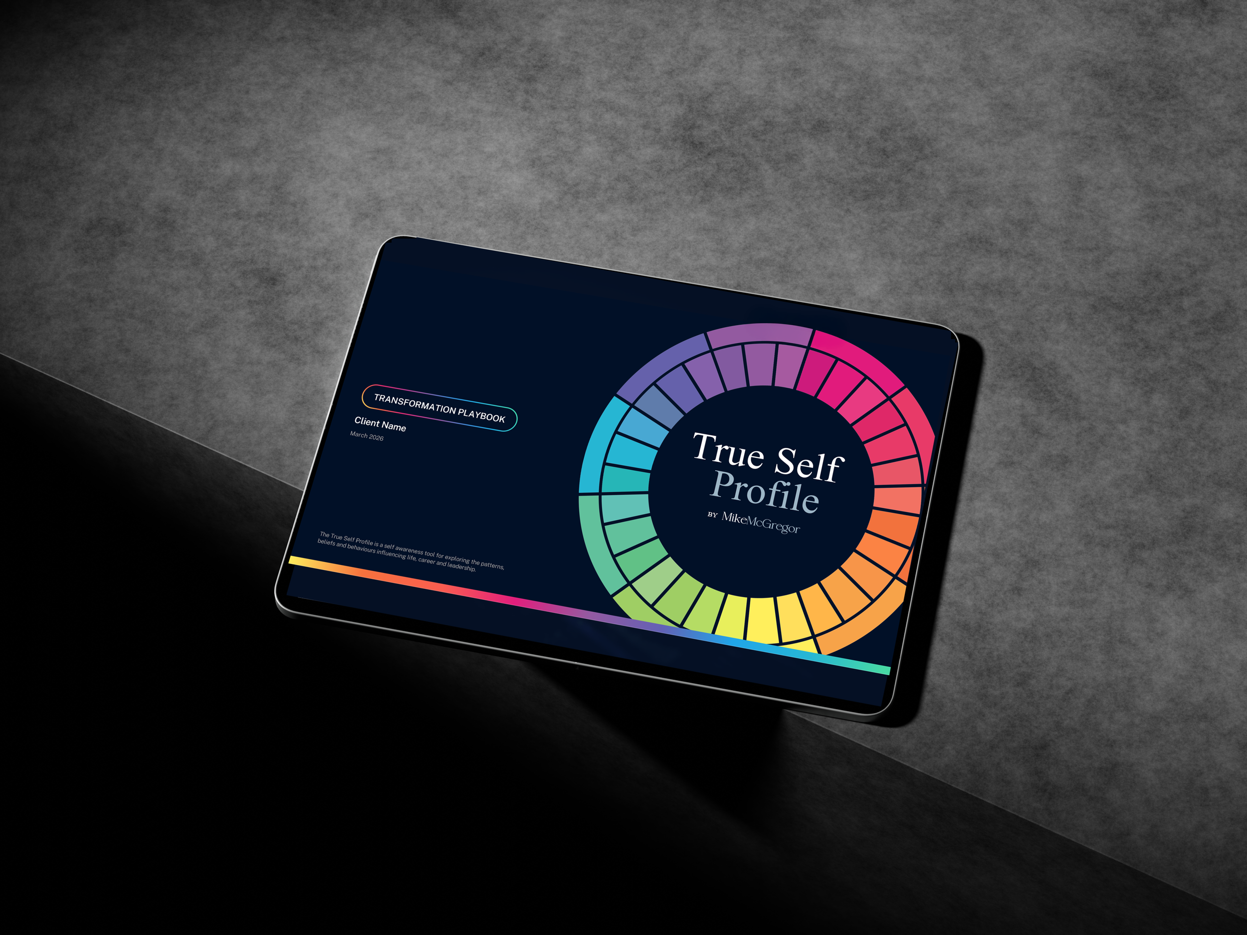 True Self Profile transformation playbook - structured report and guided action plan for executives