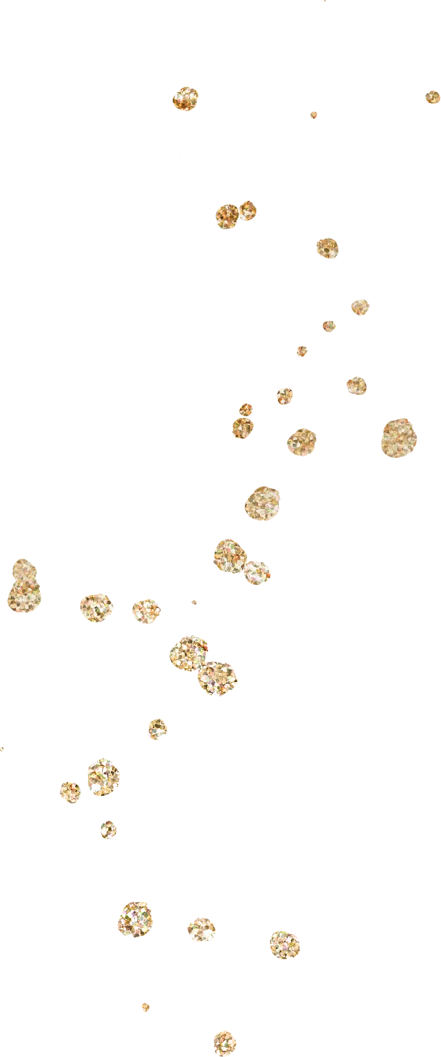 gold glitter splotch