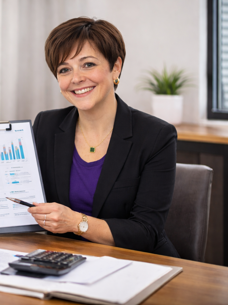 Leadership consultant presenting pricing and engagement options for coaching, consulting, and speaking services