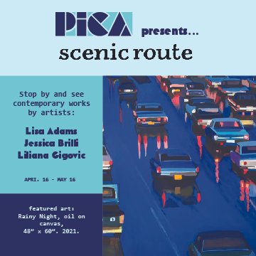 (MUSEUM SOCIAL POST) This project was completed for a Visual Identity and Logo design class. This project was a group effort, as students were tasked with creating a logo for a Museum: PICA (Pelican Institute of Contemporary Art). My part in the grou