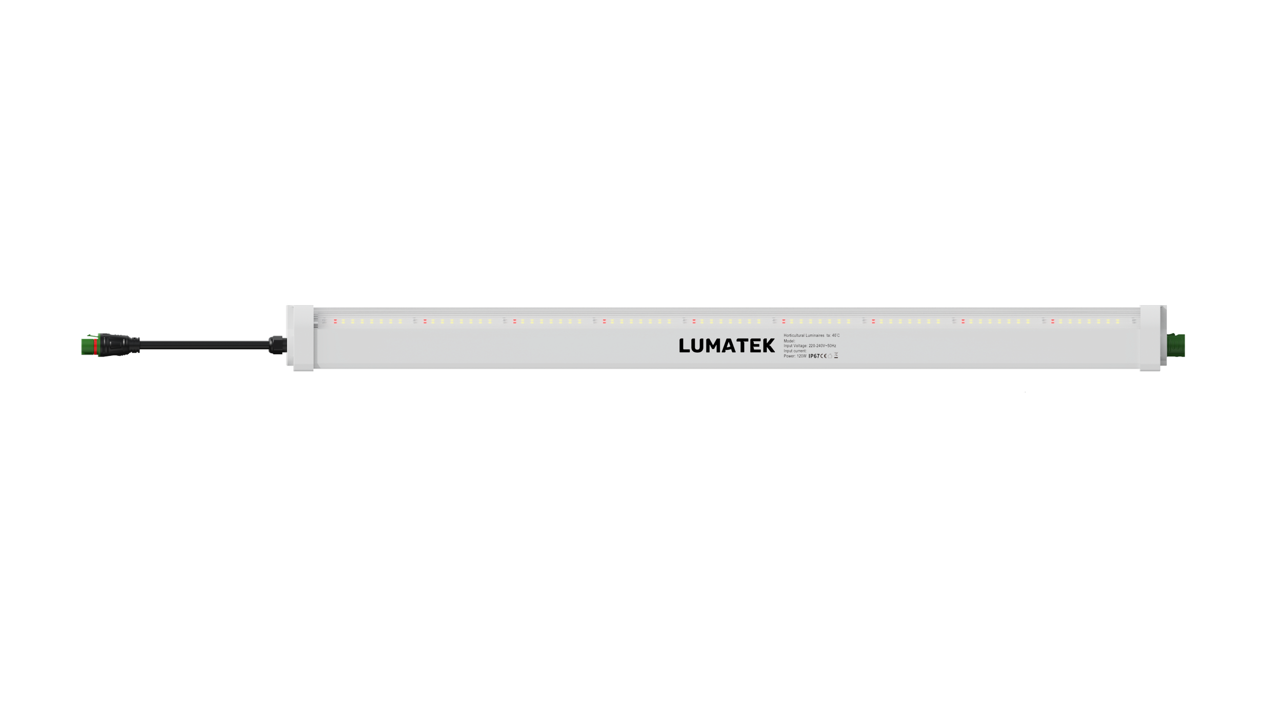 The Lumatek 120W under canopy With an impressive efficacy of up to 3.4 μmol/J (R8 S