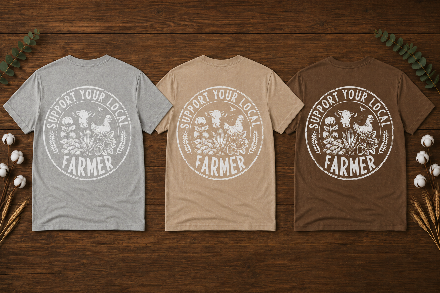 Support Your Local Farm Tshirt