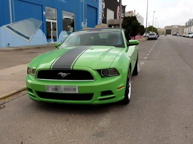 Ford Mustang just arrived from UK on a covered transporter is about to go into our workshop for initial pre-import inspection. This import is far from straight forward but our engineers will ensure everything goes as it should and this vehicle will s