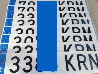 The latest "KRM" and "KRN" Spanish registration plates, ready to be fitted to customers' vehicles. Plates can be fitted at our workshop, our customers' homes and sometimes sent by courier if this is the fastest option. In all cases new Spanish vehicl