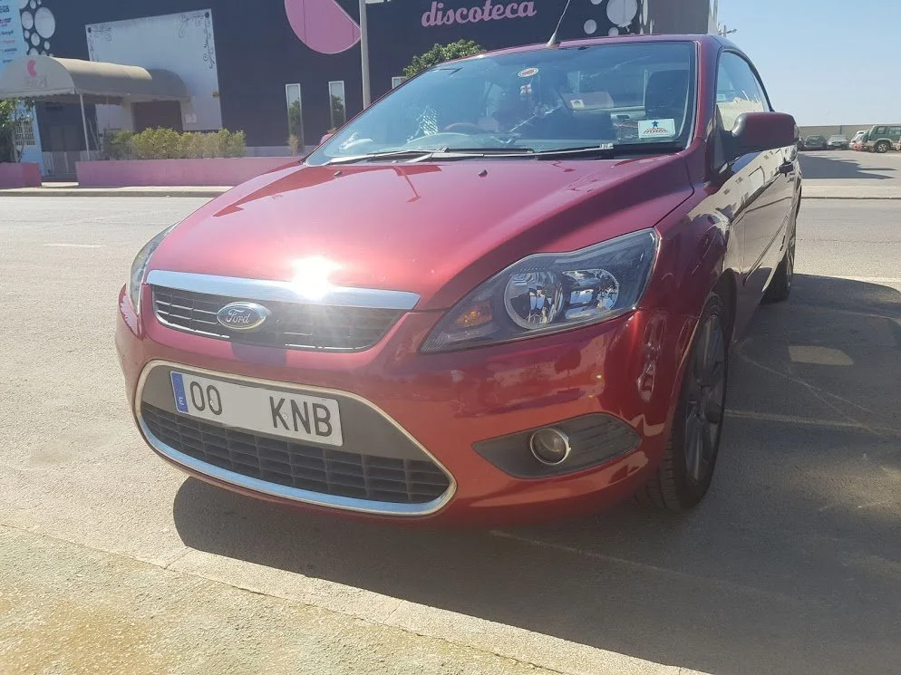 Just imported... Ford Focus Coupe Convertible which had an engine fault rectified by our workshop prior to passing retest - July 2018.