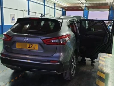 Brand new UK registered Nissan Qashqai from Granada region has early morning test at ITV centre in Murcia region. Our customers came to us from Granada region to ensure the fastest possible import and registration of their vehicle on to Spanish numbe