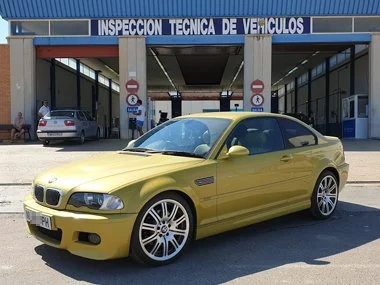 BMW M3 SMG passes very stringent ITV import test in Murcia. We'd given this vehicle a thorough (and free) pre import check in advance of the test itself, to ensure that this vehicle would pass first time. We'll now register the this car on to Spanish
