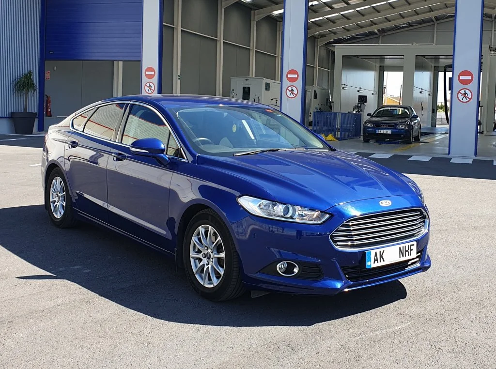 Ford Mondeo currently on UK registration plates passes it's import test and will soon be registered on to Spanish number plates. This customer had already replaced her headlights without knowing that we could have realigned them for much less than sh