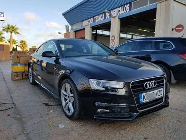 2015 Audi A5 passes it's import test first time. We manually adjusted the headlights on this vehicle prior to test and later delivered the vehicle to our customer's  hotel in Murcia city - August 2018