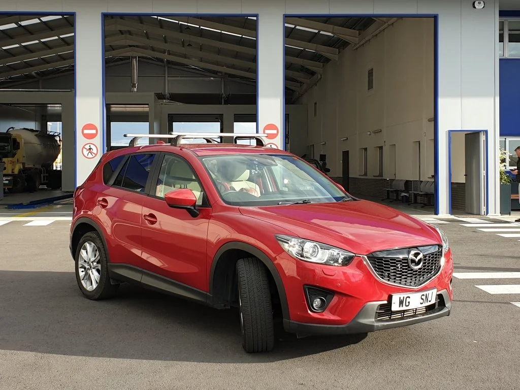 Mazda CX-5 from Alicante region passes it's import test in Murcia and will soon be registered on to Spanish plates. We'd collected the vehicle from our customer earlier in the day, realigned the headlights and returned it to him the same day with his