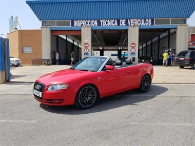 Audi A4 Cabriolet currently registered in the UK, passes ITV importation test and will soon be registered on to Spanish plates. The owner is flying in to Murcia next week to take the vehicle over to Mallorca - August 2018