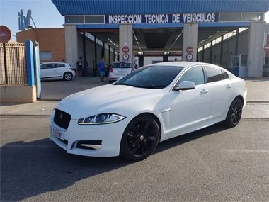Jaguar XF Coupe currently registered in the United Kingdom, passes it's import test first time and will soon become a Spanish registered vehicle. We realigned headlights and had the window laminates certified and stamped for use in Spain as part of t