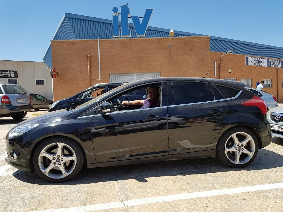 UK registered Ford Focus waiting to begin ITV import test. Our  customer came to our local test centre where we tested his vehicle and he drove away within the hour with his ITV import test pass certificate  - July 2018