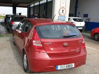 Hyundai i30 on Irish registration plates but previously registered in Spain starts it's special rehabilitation test and will soon be registered back on to Spanish number plates. Purchasing an ex Spanish vehicle can be problematic and all details shou